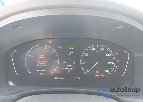 2025 Honda Civic Hybrid Sport/Sport Touring z USA, uszkodzony, nr VIN 2HGFE4F82SH321781